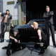 From left to right: Gladiolus, Noctis, Prompto, and Ignis.